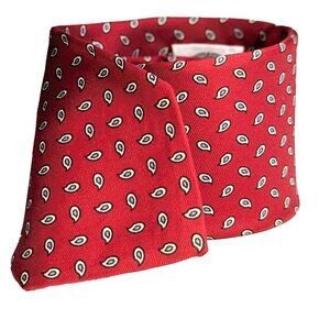 Vintage Bert Pulitzer Silk Tie red paisley made in England